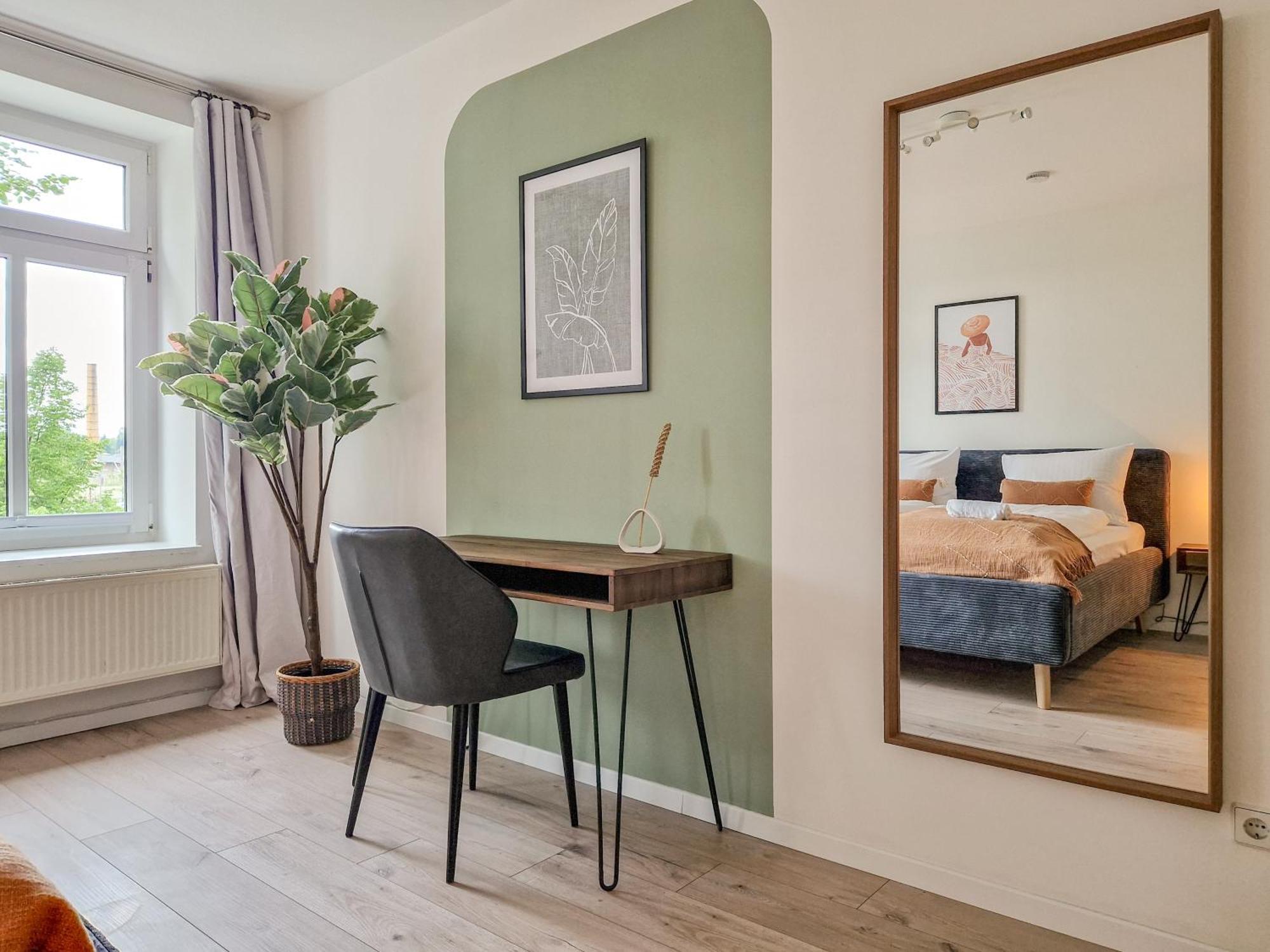 Boho-Suite - Sauna, Netflix, Nespresso, Zentral, Messe Chemnitz Zewnętrze zdjęcie