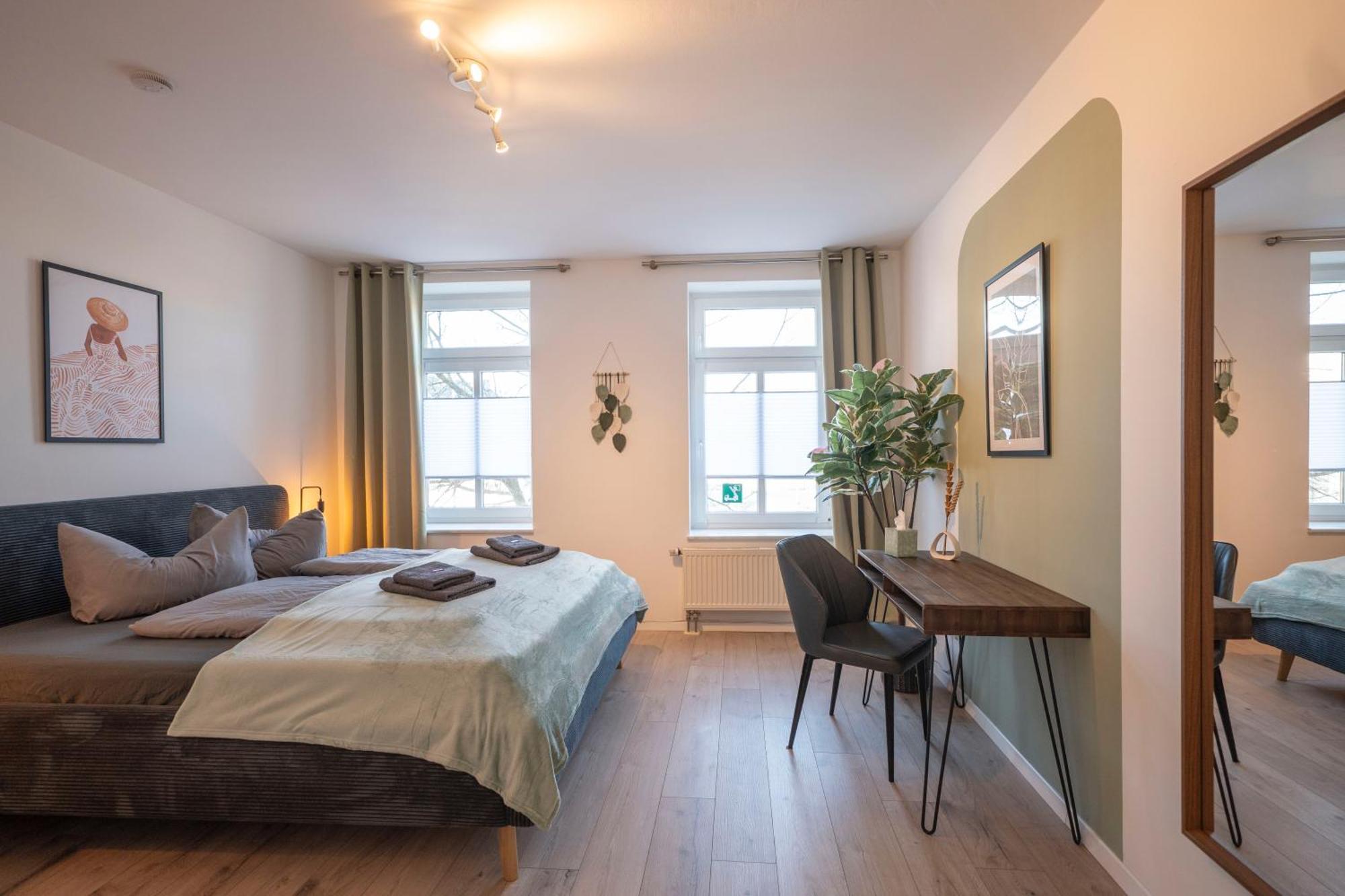 Boho-Suite - Sauna, Netflix, Nespresso, Zentral, Messe Chemnitz Zewnętrze zdjęcie