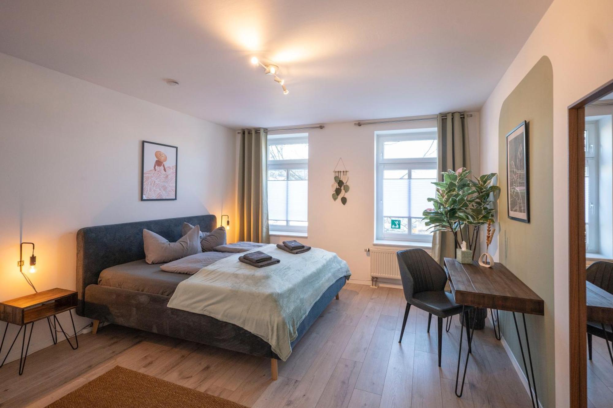 Boho-Suite - Sauna, Netflix, Nespresso, Zentral, Messe Chemnitz Zewnętrze zdjęcie